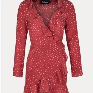 Realisation Par The Alexandra Red Star Wrap Dress